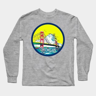 Michigan Vintage Decal Long Sleeve T-Shirt